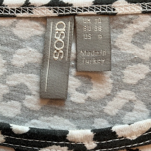 ASOS DESIGN Smock Top With Ruffle Hem In Mono Animal Print
- Mono / US 6 - Picture 7 of 7